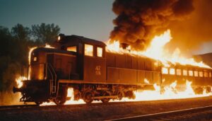 train on fire dream meaning